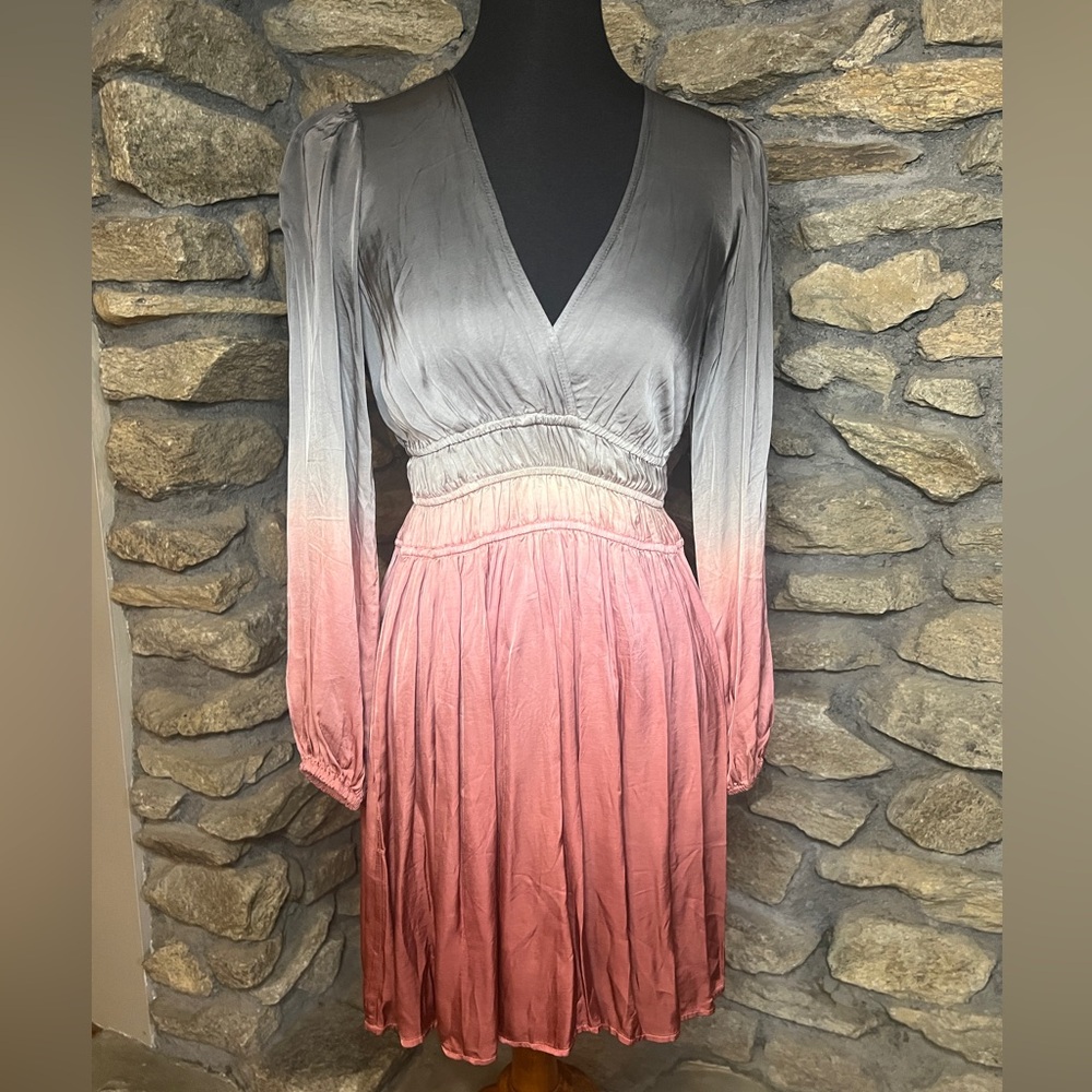 Young Fabulous & Broke Gray to Pink Ombre Dress